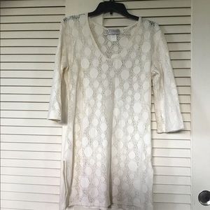 J Valdi Coverups Tops Long Blouse